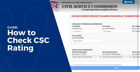 csc rating result.